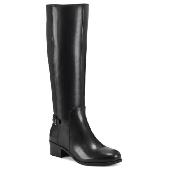 Easy Spirit Chaza Tall Boots in Black New Size 8 1/2 Wide - Picture 1 of 4